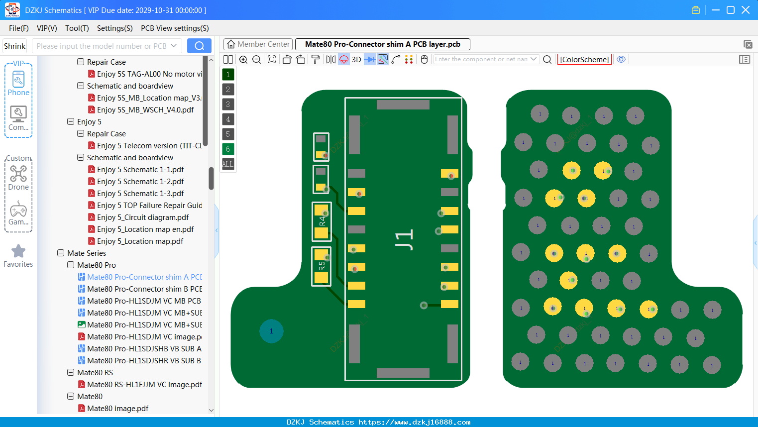 Huawei Mate80 Pro-Connector Shim A PCB Layer